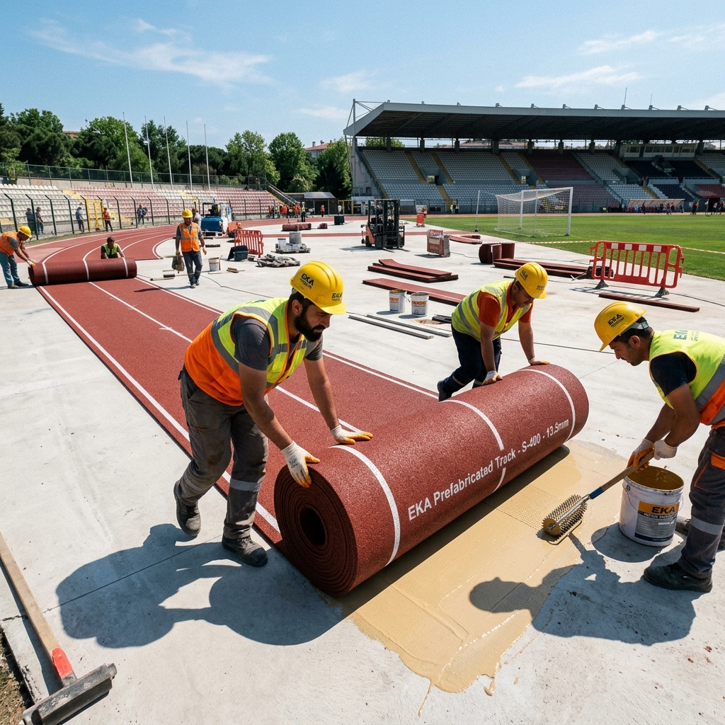 Prefabrik Sistem Atletizm Pisti
